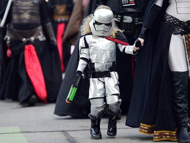 The Calgary Comic and Entertainment Expo kicked things off with the Parade of Wonders in downtown Calgary, Alta., on April 28, 2017. Thousands marched and lined the streets to watch the parade filled with nerds of all genres and styles, from comic books to television and board games, it was all on display. Ryan McLeod/Postmedia Network