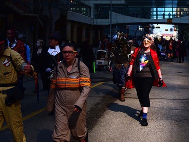 The Calgary Comic and Entertainment Expo kicked things off with the Parade of Wonders in downtown Calgary, Alta., on April 28, 2017. Thousands marched and lined the streets to watch the parade filled with nerds of all genres and styles, from comic books to television and board games, it was all on display. Ryan McLeod/Postmedia Network