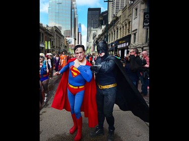 The Calgary Comic and Entertainment Expo kicked things off with the Parade of Wonders in downtown Calgary, Alta., on April 28, 2017. Thousands marched and lined the streets to watch the parade filled with nerds of all genres and styles, from comic books to television and board games, it was all on display. Ryan McLeod/Postmedia Network