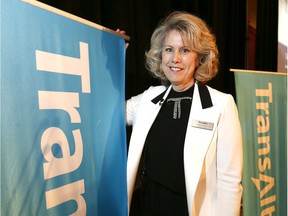 President and CEO of TransAlta Corporation Dawn L. Farrell as TransAlta Corporation held its Annual Meeting of Shareholders in the Palomino Room at the BMO Centre on Thursday April 20, 2017. DARREN MAKOWICHUK/Postmedia Network