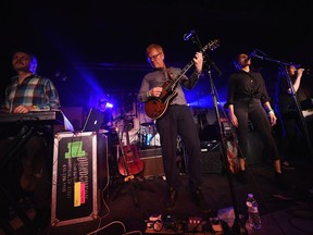 From left, musicians Blaine Thurier, Todd Fancey, A. C. Newman, Simi Stone and Kathryn Calder of  The New Pornographers perform for the Spoon SXSW Residency during 2017 SXSW Conference and Festivals at The Main on March 14, 2017 in Austin, Texas. The band will play at Mac Hall in Calgary in October.