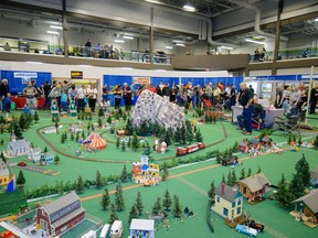 FILE PHOTO: A massive garden train set stands at Supertrain in The Genesis Centre in Calgary, AB., on Saturday, April 16, 2016. Supertrain is Canada's largest model train show and hosts over 70,000 sq ft of operating model railroad layouts.