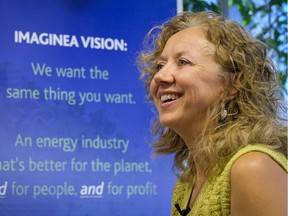 Suzanne West, CEO of Imaginea Energy, at the company's head office in Calgary.