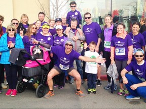 Team Peyton has participated in the Sport Chek Mother's Day Run, Walk and Ride for 10 years, raising more than $60,000. Supplied photo