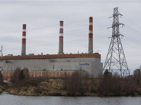 TransAlta's Sundance generating station is pictured in Parkland County.