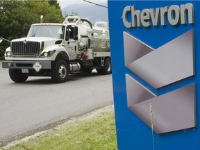 The Chevron refinery in Burnaby, B.C.