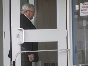 Winston Blackmore, who is accused of practising polygamy in a fundamentalist religious community, returns to court after a lunch break in Cranbrook, B.C., Tuesday, April 18, 2017.THE CANADIAN PRESS/Jeff McIntosh ORG XMIT: JMC111