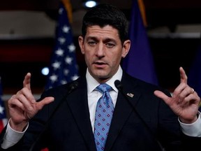 House Speaker Paul Ryan of Wis. speaks during a news conference on Capitol Hill in Washington, Thursday, May 25, 2017. (AP Photo/Andrew Harnik)