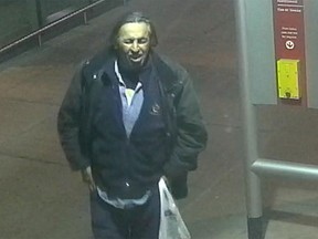 Calgary police released this image Wednesday of a person of interest in a Sunalta homicide investigation.