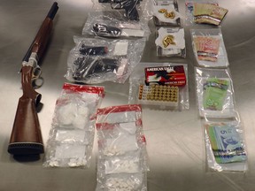 ALERT seized guns and drugs after an investigation in Calgary resulted in the dismantling of a crack lab.