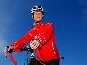 Allyson Johnson of Calgary will be cycling across Canada this summer to raise funds to help end poverty.  Al Charest/Postmedia