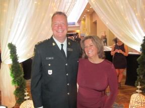 Pictured with reason to smile at the CUPS Moonlight Lounge Gala 2017 held Apr 26 at the Hyatt Regency are CUPS board chair Michael Lang and executive director Carlene Donnelly. The hugely successful event raised more than $210,000 for CUPS.