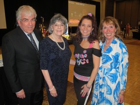 Cal 0513 Breath 1 Pictured, from left, at Breath & Blackjack's 2017 Gala 3 80's Night in support of Summit Foundation for Cystic Fibrosis (CF) are Dr. Harvey Rabin and his wife Rayna with event chair and CF patient Nicki Perkins with Summit Foundation board member Dr. Nancy Brager.