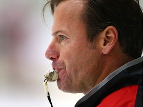 Calgary Flames assistant coach Martin Gelinas