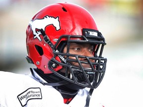 Calgary Stampeders defensive lineman Charleston Hughes.