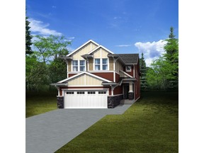 An artist's rendering of the Emerge 26-4 show homes by Jayman Built in Evanston.