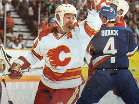Copy of page from May 26,1989 of Calgary Flames Lanny McDonald  .