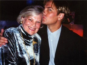 Georgie Collins, left, and Ronnie Burkett at the Betty Mitchell Awards in the late '90s.