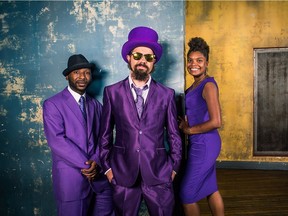 Grammy Award-winning kid hop musician Secret Agent 23 Skidoo, centre,  will perform at the Calgary International Children's Festival.