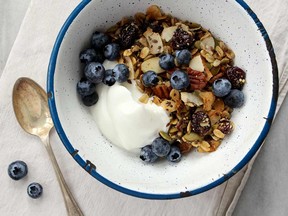 Maple & Olive Oil Granola with Dried Cherries