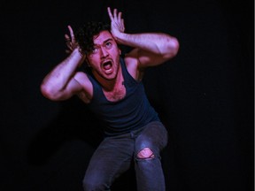 Jeff Charlton in Come Home, which dominated this year's Calgary One-Act Play Festival.