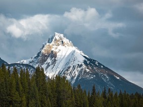 A mountain in Peter Lougheed Provincial Park, Alberta, in Kananaskis Country.