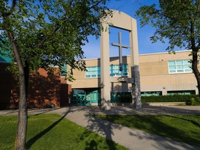 Bishop McNally High School in Calgary, photographed on May 30, 2017.