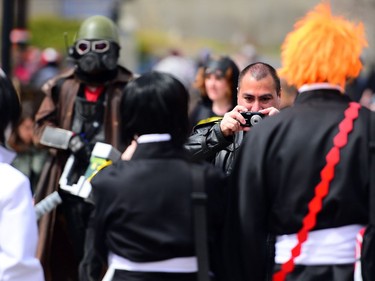 Costumes, music and art filled the Stampede grounds as The Calgary Comic and Entertainment Expo ran for it's third day in Calgary, Alta., on April 30, 2017. Ryan McLeod/Postmedia Network