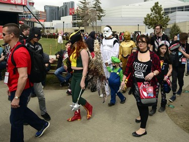 Costumes, music and art filled the Stampede grounds as The Calgary Comic and Entertainment Expo ran for it's third day in Calgary, Alta., on April 30, 2017. Ryan McLeod/Postmedia Network