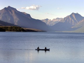 Canoes must be inspected before being launched in Montana's Glacier National Park.