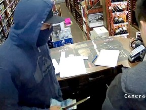 Calgary police are seeking a suspect wanted in a May 17 armed liquor store robbery. Photo courtesy Calgary Police Service