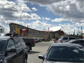 The Saddledome in Calgary's East Victoria Park.