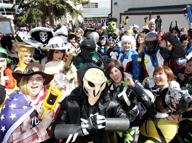 Thousands came out during the 12th Annual Calgary Comic & Entertainment Expo (Calgary Expo) which runs from Thursday to Sunday at Stampede Park on Saturday April 29, 2017. DARREN MAKOWICHUK/Postmedia Network