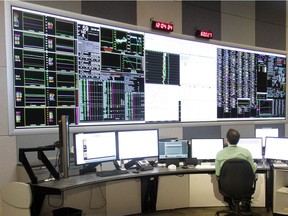 The control room of the Alberta Electric System Operator are shown in this November 2013 file photo.