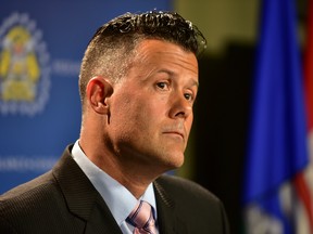 Staff Sgt. Bruce Walker, head of the CPS sex crimes unit, speaks to media on Thursday.