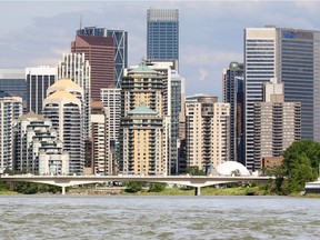 The Bow River and downtown Calgary were photographed on Thursday June 1, 2017.