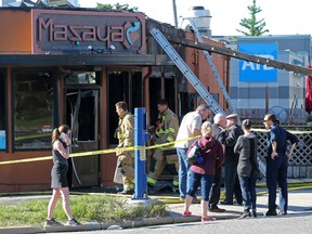 The Mazaya restaurant  in Marda Loop was destroyed by fire early  Tuesday June 6, 2017.