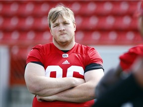 Calgary Stampeders rookie camp participant Randy Colling at McMahon Stadium in Calgary, Alta., on May 26, 2017.