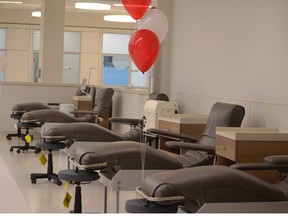 The new donor clinic located on the second floor of Eau Claire Market will house 20 donor beds, the largest in Canadian Blood Services history. The new clinic is set to open July 10th.