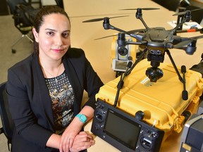 Dr. Mozhdeh Shahbazi, professor of geomatics engineering at the University of Calgary's Schulich School of Engineering is working on developing autonomous navigation technology for unmanned aerial vehicles (UAVs.) She anticipates the technology will be used in a next-generation breed of 'intelligent' drones that will aid in everything from search and rescue to aerial evidence collection for law enforcement.