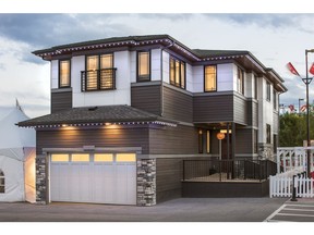 The front exterior of the Stampede Rotary Dream Home by Homes by Avi.