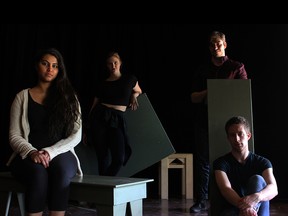 Sareeta Lopez, Leila Ray Croft, Marc Ludwig and Jacob Holloway star in The Last Poems of Harun, which runs three times at the Ignite! Festival for Emerging Artists!