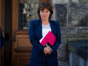 Christy Clark

British Columbia Premier Christy Clark walks from her office at the B.C. Legislature to the Legislature Chamber, to respond to the throne speech and attend a confidence vote in Victoria, B.C., on Thursday, June 29, 2017. British Columbia's minority Liberal government is staring at defeat today in the legislature, more than seven weeks after squeaking out a minority government in a provincial election. If Premier Christy Clark's Liberals fall, Lt.-Gov. Judith Guichon will have to decide whether to dissolve the legislature or allow the NDP to form a minority government with the backing of the Green party. THE CANADIAN PRESS/Darryl Dyck ORG XMIT: VCRD122
DARRYL DYCK,