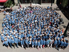 United Nurses of Alberta delegates attending the Canadian Federation of Nurses Unions biennial convention in Calgary. Photo by Dave Olecko, Canadian Federation of Nurses Unions