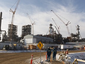 The Sturgeon Refinery under construction near  Fort Saskatchewan, Alta.