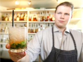 Rouge Restaurant Assistant Manager Taylor Simpson presents a Royal Canadian Julep.