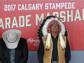 Chief Darcy Dixon from Bearspaw First Nation will be one of seven Stampede parade marshals for 2017.