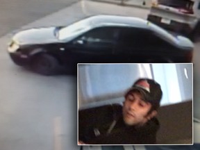Calgary police have released new images in the hunt for a man suspected of impersonating police in the commission of a robbery.
