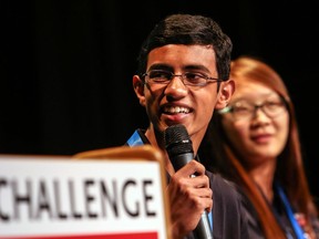 Aaron Abraham during last year's Canadian Geographic Challenge where he was a top-five finalist.