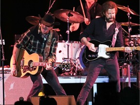 Brooks & Dunn perform at the Scotiabank Saddledome during the Calgary Stampede on Thursday.